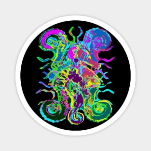 Sleepy Seahorse Shield Magnet